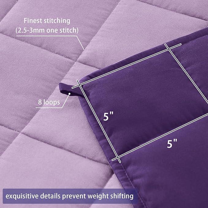 King Size Weighted Blanket for Adults Cooling Heavy Blanket for Sleeping - Image 7