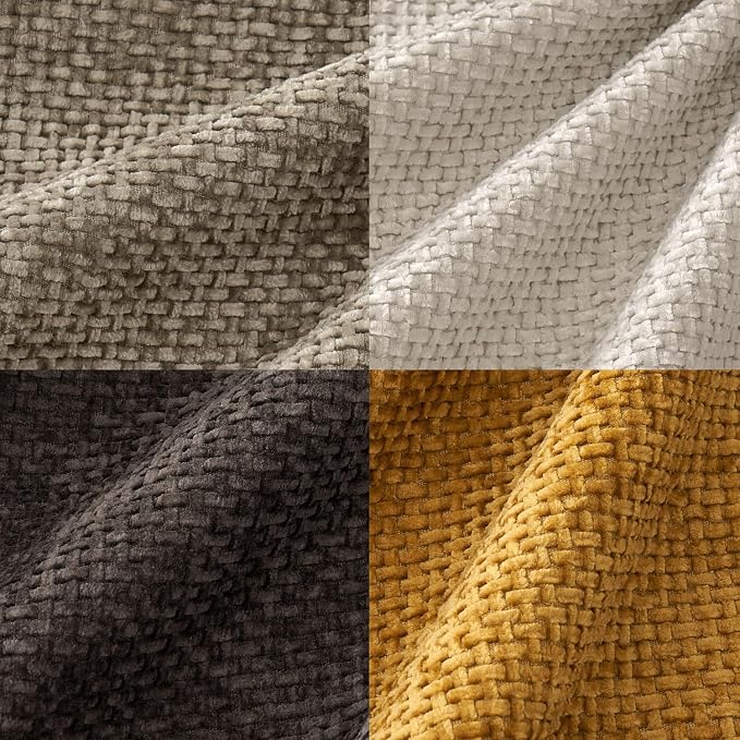 MIULEE Pack of 4 Couch Throw Pillow Covers 18x18 Inch Neutral Gold/Brown Soft - Image 2