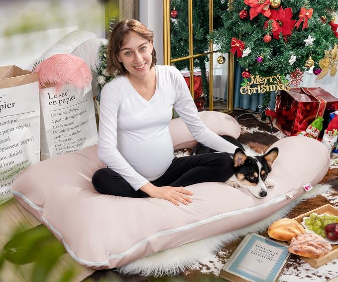 Meiz Cooling Pregnancy Pillows for Sleeping, Maternity Body Pillow for Pregnant - Image 7