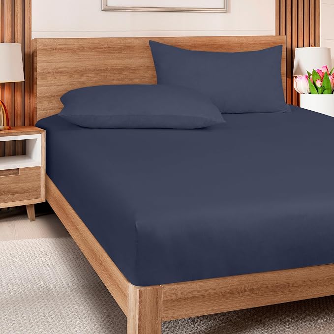 ROYALE LINENS 300 Thread Count 100% Long Staple Combed Cotton Fitted Sheet Twin - Image 8