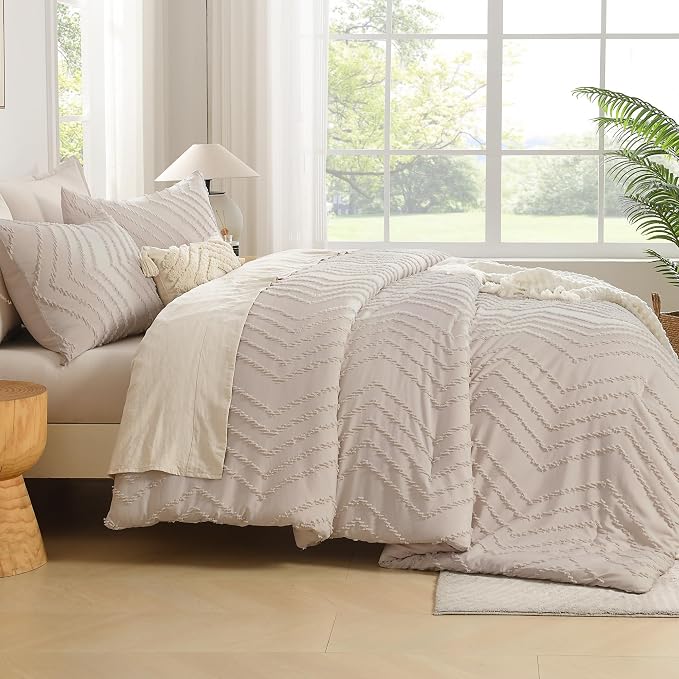 Andency Linen Twin/Twin XL Comforter Set, Twin Bed Comforter - Image 7
