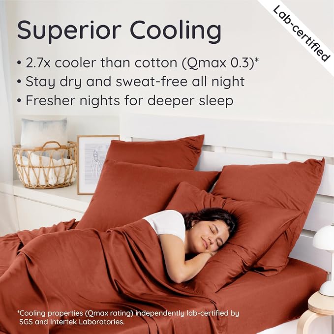 Bambaw 100% Viscose Derived from Bamboo Fitted Sheets King Size, Cooling Fitted - Image 3