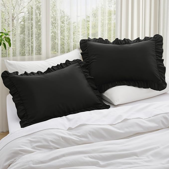 KKJIAF Ruffle Body Pillow Cases Set of 1, Ruffled Pillow Covers - Image 4