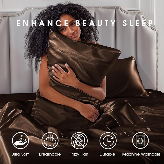 FreshCulture Satin Sheets King Size - Image 7