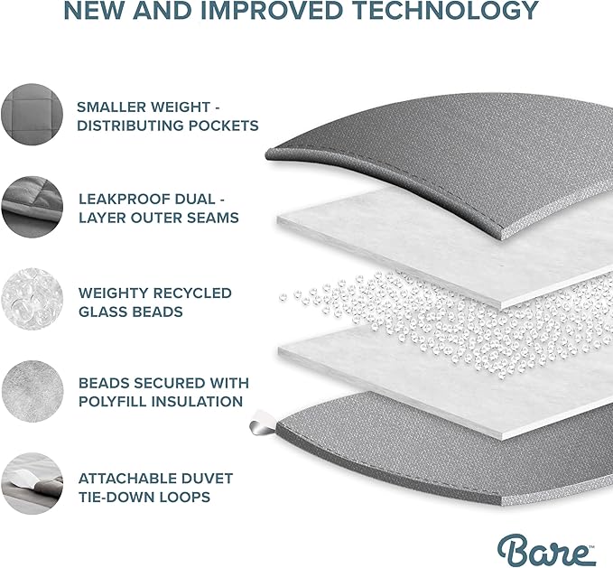 Bare Home Weighted Blanket for Adults 30lb - Image 5