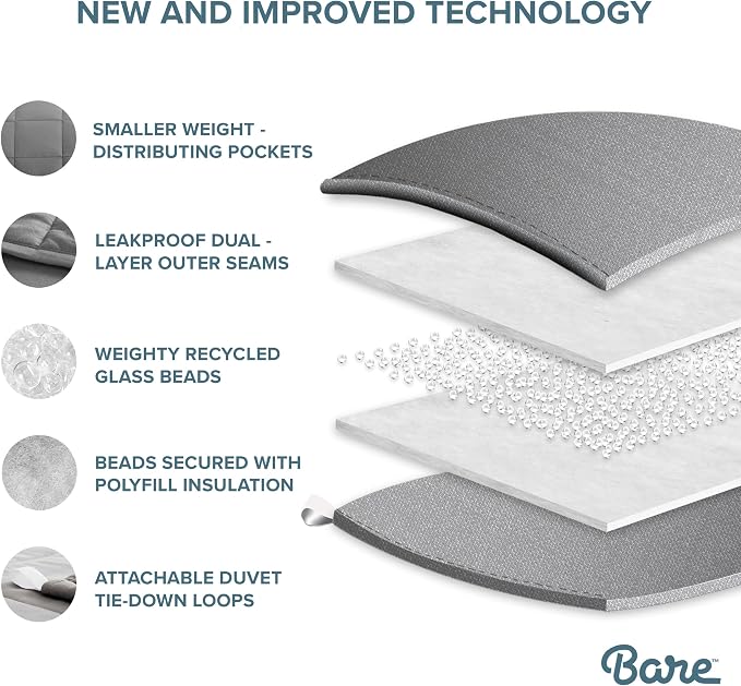 Bare Home Weighted Blanket Twin or Full Size 12lb - Image 6