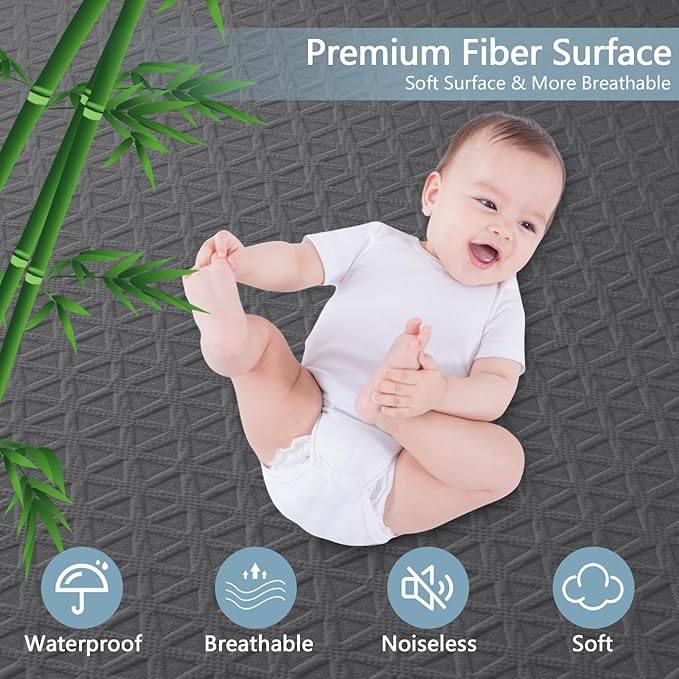 Premium Waterproof Mattress Protector California King Size, Breathable Bed - Image 2