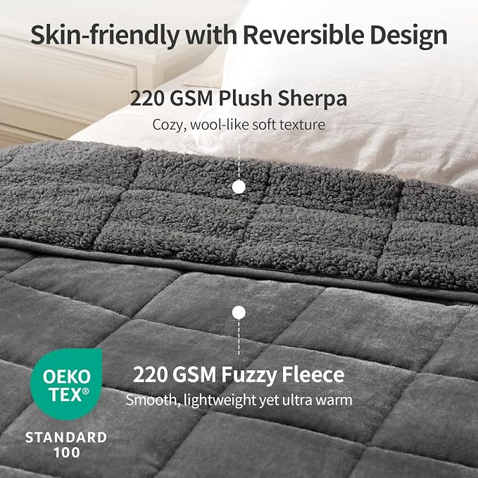 Uttermara Weighted Blankets for Adults Queen Size, 25lbs 60x80 inches Blanket - Image 2