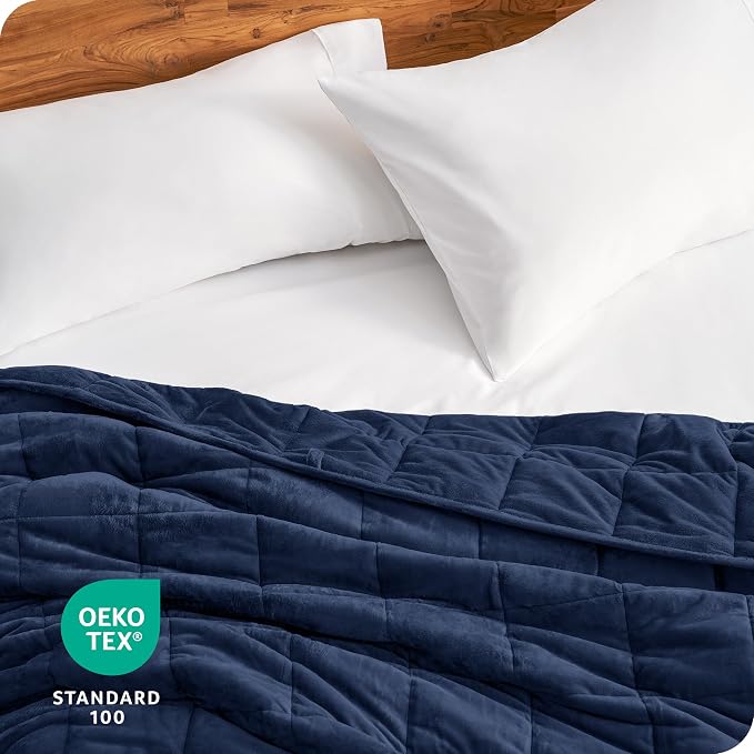 Bare Home Weighted Blanket Queen Size 17lb - Image 7