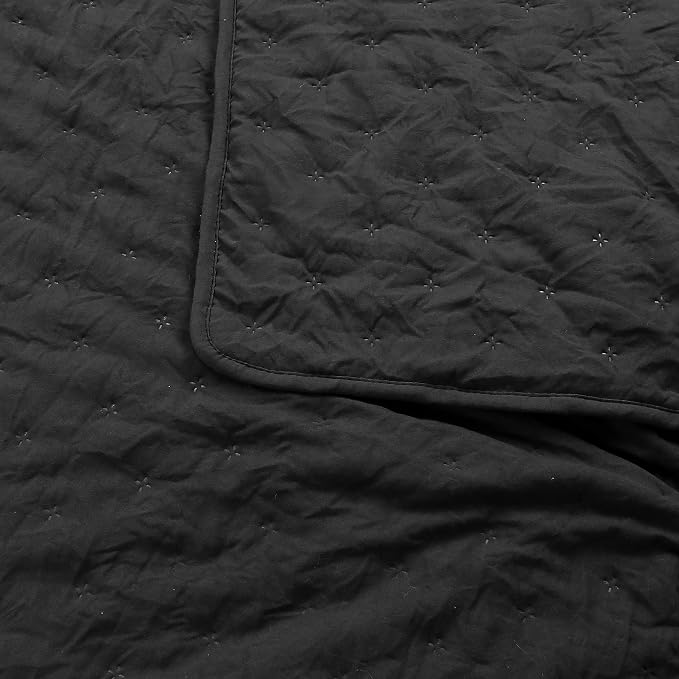 ROARINGWILD Black King Size Quilt Bedding Sets - Image 5