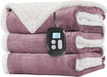 LaffyLo Electric Heated Blanket Twin Size 62 x 84, Fast Heating Blanket by LAFFYLO