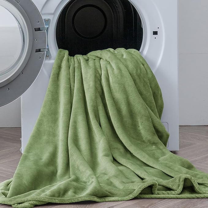 BEDELITE Flannel Sheets Twin Size Sage Green - Image 8