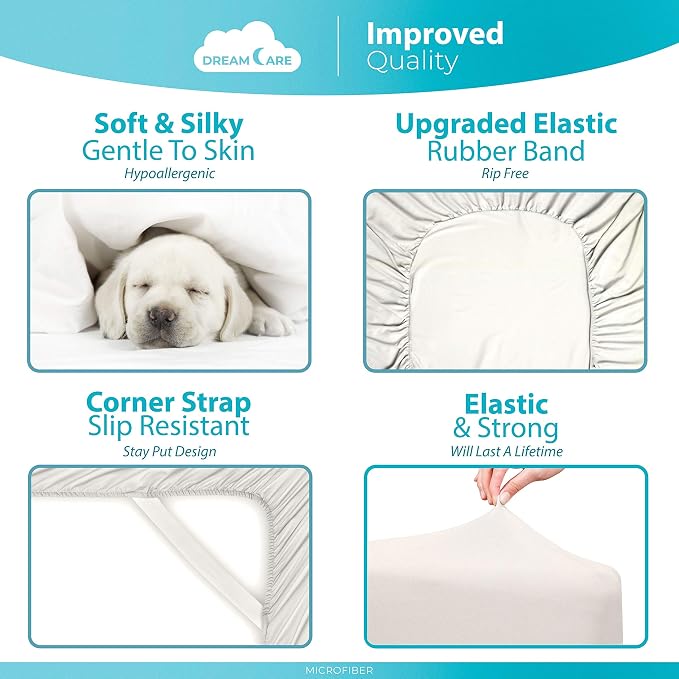 DREAMCARE King Fitted Sheet Only - Image 6
