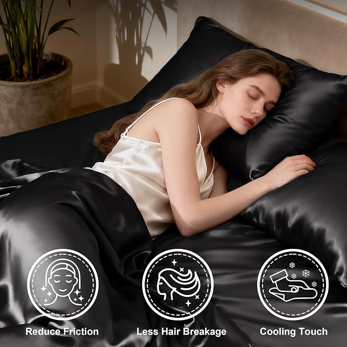 Love's cabin California King Satin Sheet Sets - Image 3