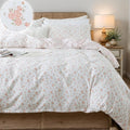 FADFAY Queen Duvet Cover Set Pink Floral Comforter Cover 100% Cotton Girls Pink by CottonWorldSweetDream