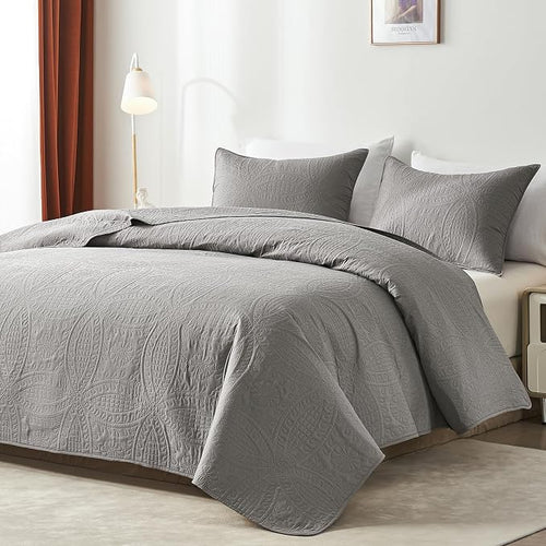 akkialla Queen Quilt Bedding Set, Lightweight Soft Bedspread Coverlet, Modern - Image 2