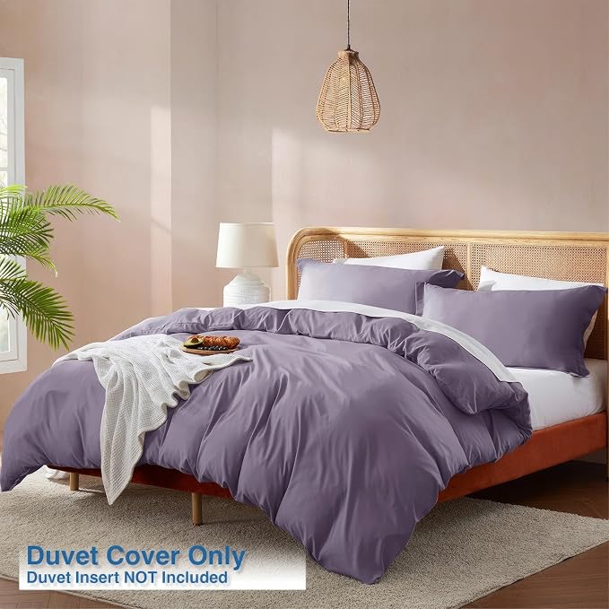 Nestl Grayish Purple Duvet Cover Full Size - Image 2