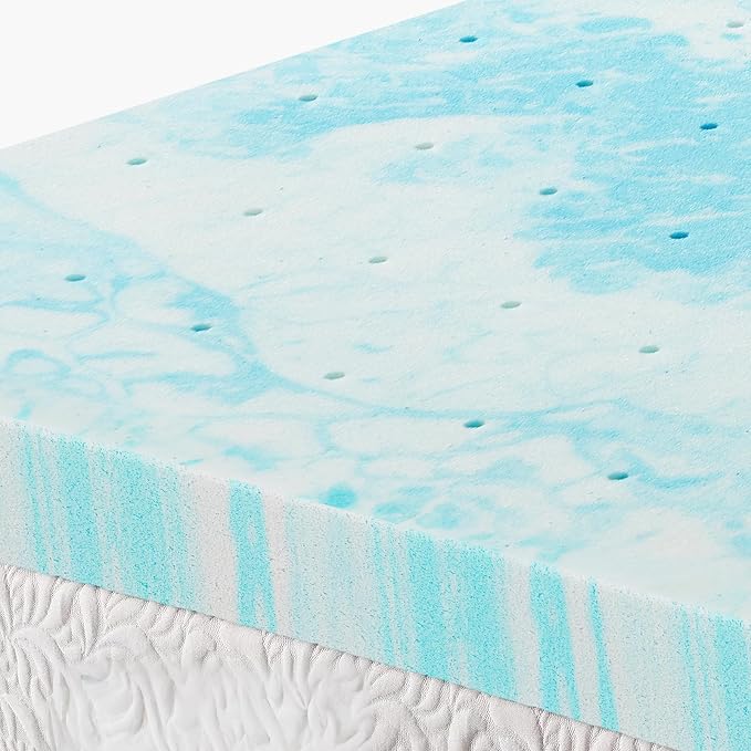 OLIXIS Gel Memory Foam Mattress Topper, Twin 3 Inch, Cooling Gel Infused Soft - Image 7