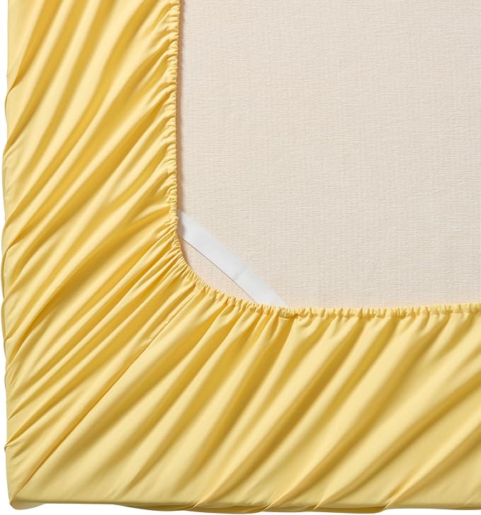 Twin Fitted Sheet Only with Full Elastic & Built in Corner Sheet Straps to - Image 2