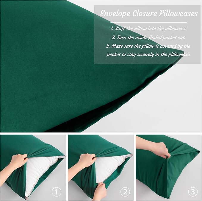 NTBAY Toddler Pillow Cases Set of 2, 2 Pack Brushed Microfiber 14x20 Pillow - Image 4