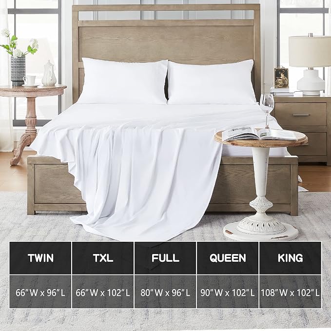 FreshCulture Queen Flat Sheets Only 2 Pack - Image 5