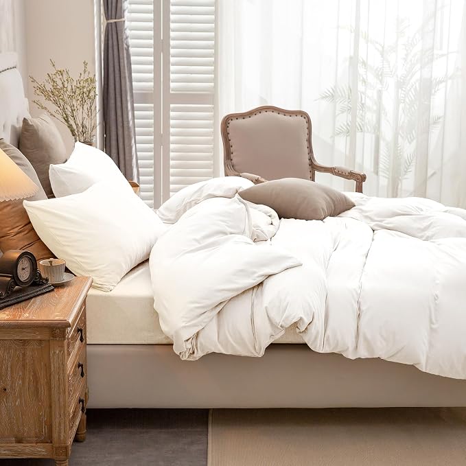 PURE ERA Jersey Knit Duvet Cover Set 100% T-Shirt Cotton Super Soft Comfy 2pc - Image 2