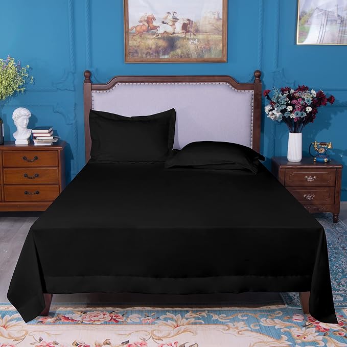 NTBAY Twin Extra-Long Flat Sheet Only - Image 4