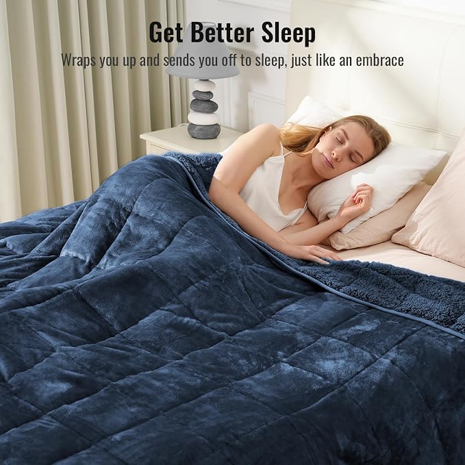 Uttermara Weighted Blanket for Adults, Twin Size 48 x 72 inches 12 lbs Heavy - Image 3