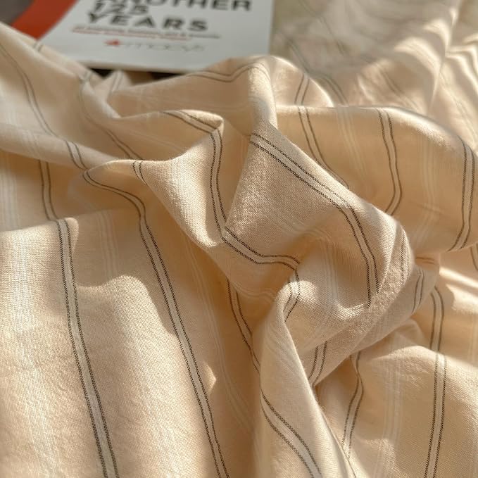 mixinni Retro Striped Duvet Cover Set Full Size - Image 7