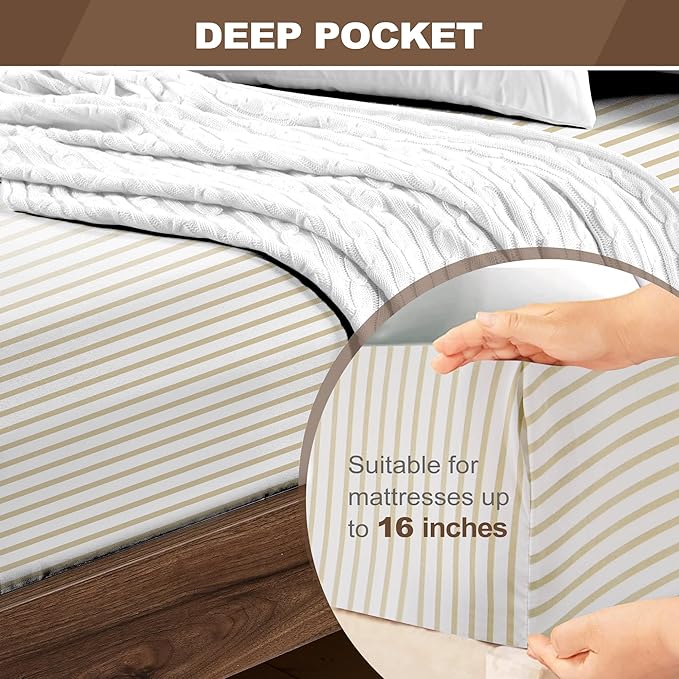 FreshCulture Queen Fitted Sheet - Image 4