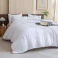 Paxrac White Comforter Full Size, 3 Pieces Boho Comforter Set, Lightweight by Paxrac