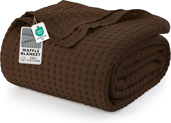 Utopia Bedding 100% Cotton Waffle Weave Blanket Queen Size by UTOPIABEDDING