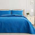 Exclusivo Mezcla Twin Quilt Bedding Set, Lightweight Royal Blue Quilts Twin Size by ExclusivoMezcla