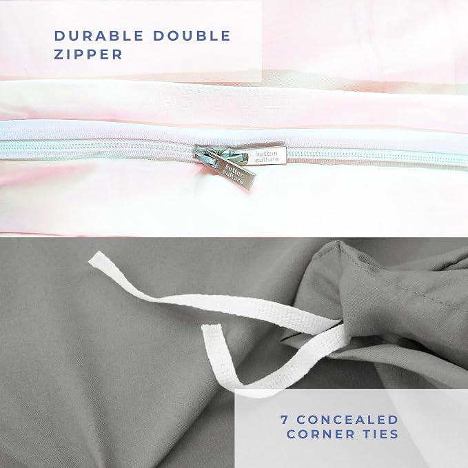 Kotton Culture 1 Pc Duvet Cover Queen Size/Full Size-100% Egyptian Cotton 600 - Image 4