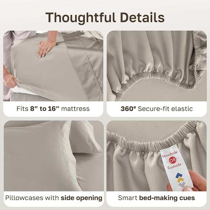 California Design Den King Bed Sheets Set - Image 5