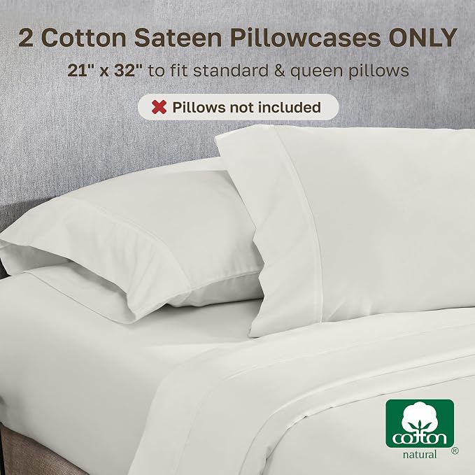 California Design Den Standard Queen Size Pillowcase Set - Image 3