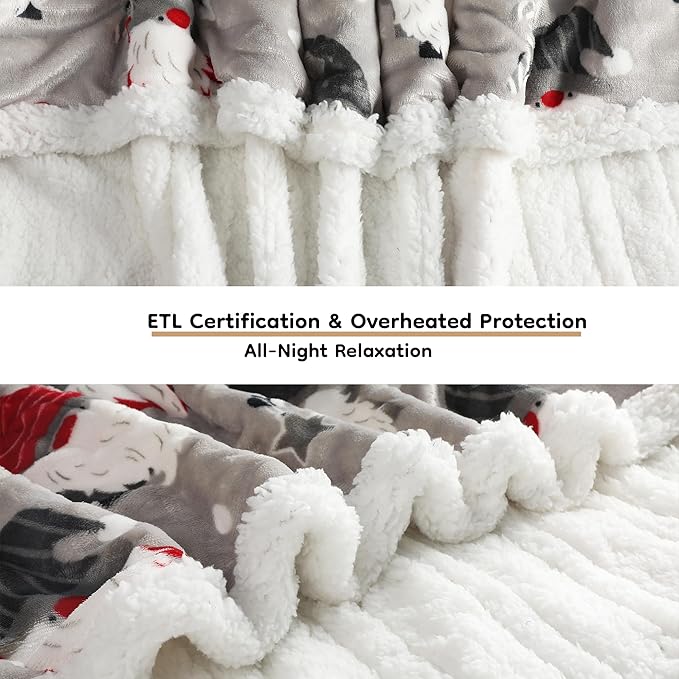 LaffyLo Heated Throw Blanket 50 x 60, Fast Heating Electric Blanket, Dual-Sided - Image 7