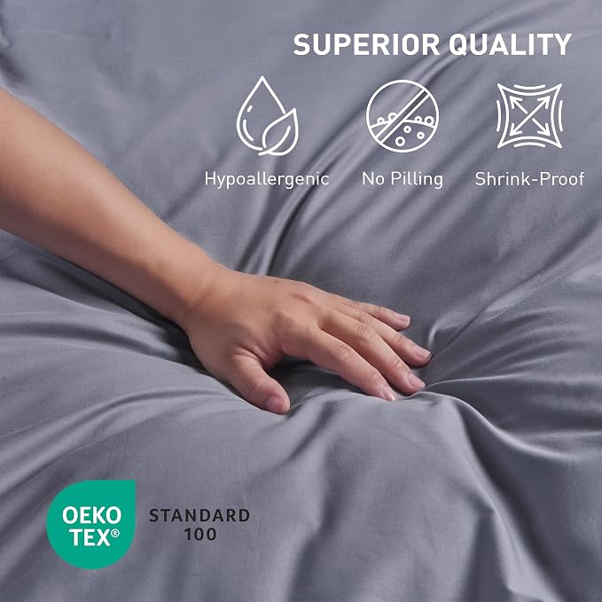 Full Size Flat Sheet 2 Pack, 100% Cotton Percale Flat Bed Sheet, Breathable & - Image 6