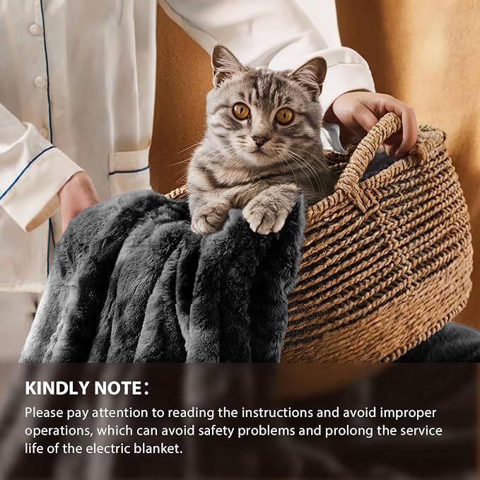 Homemate Electric Heated Blanket Full Size - Image 6