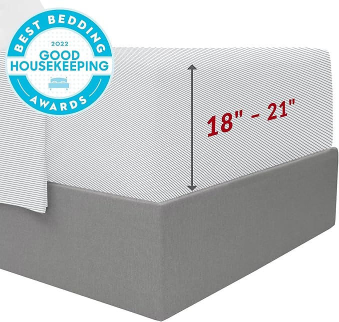 Mellanni Extra Deep Twin Sheets - Image 2
