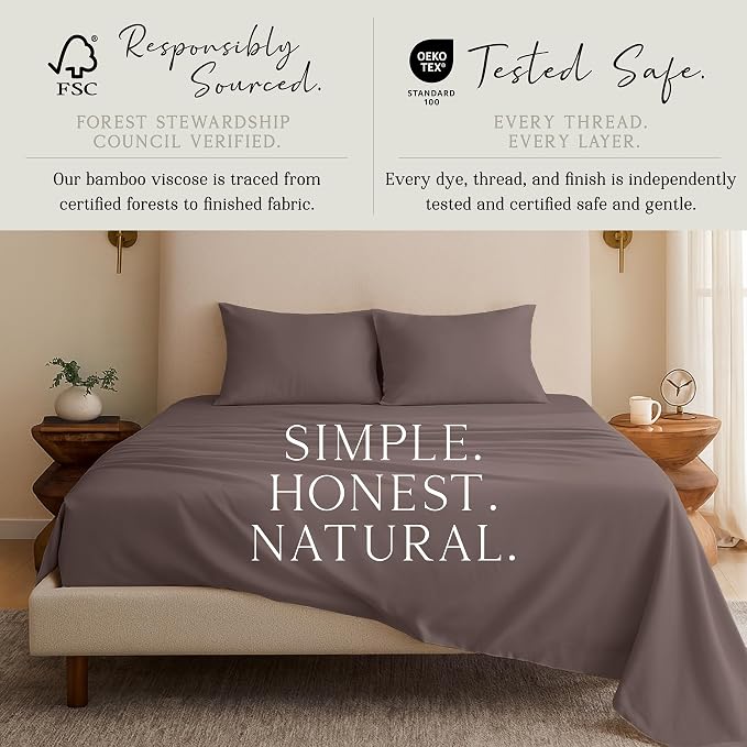 Karissa Mae Cooling Bamboo Viscose Standard Size Pillowcase Set | 100% - Image 4