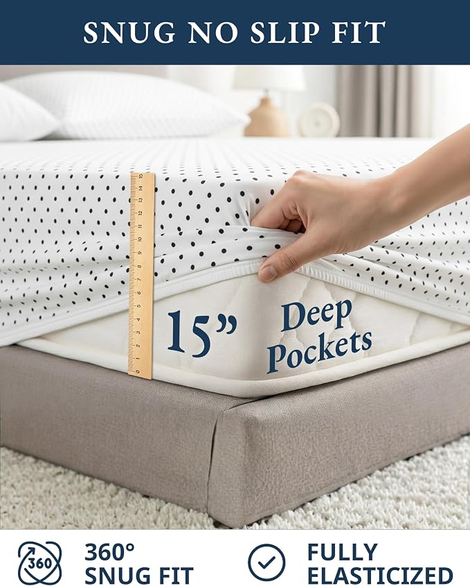 LANE LINEN 100% Organic Cotton Twin Sheets Set - Image 7