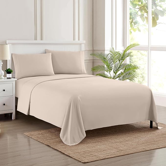 Queen Size Bed Sheets by SweetHomeCollection