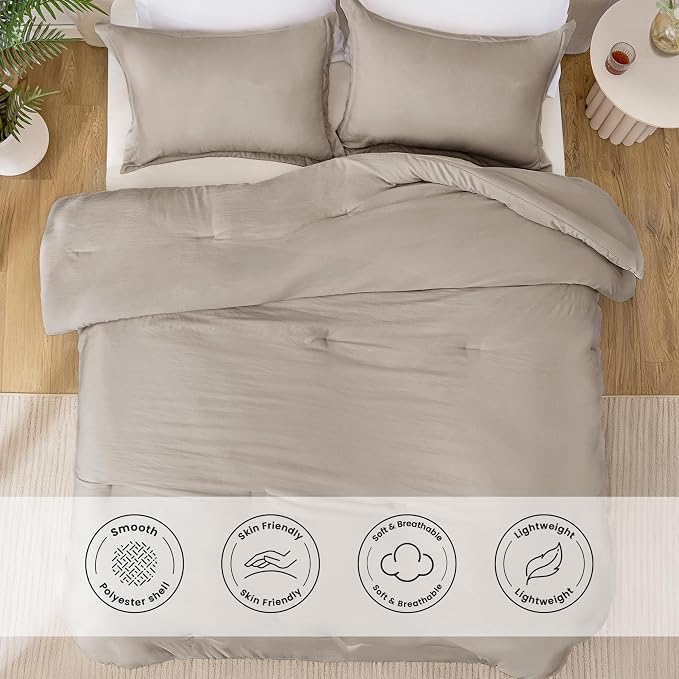 Love's cabin Burlwood Twin/Twin XL Comforter Set, 2-Piece Prewashed Bed Set - Image 3