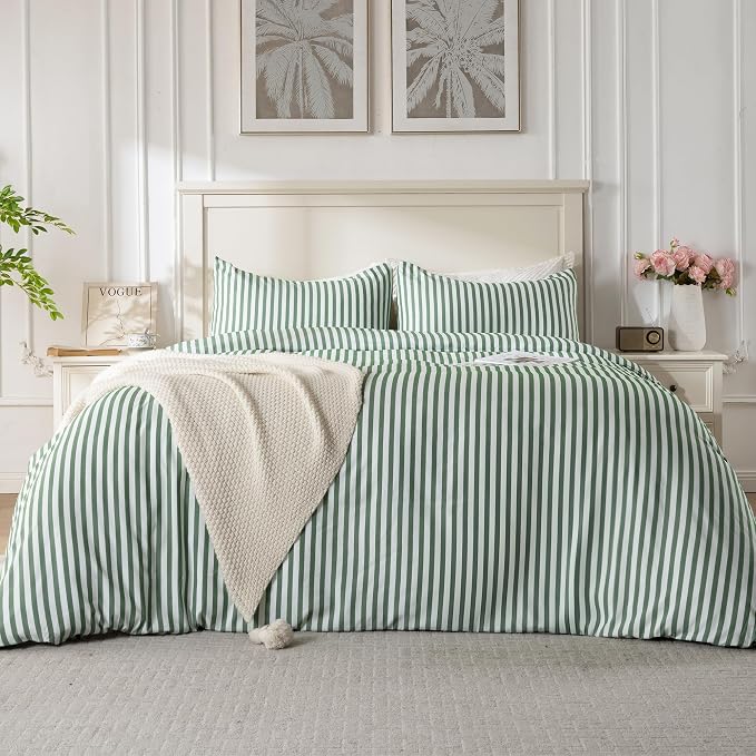 ROSE&RISY King Duvet Cover Set, 3 Pieces Soft Bedding Set, Breathable and by ROSERISY