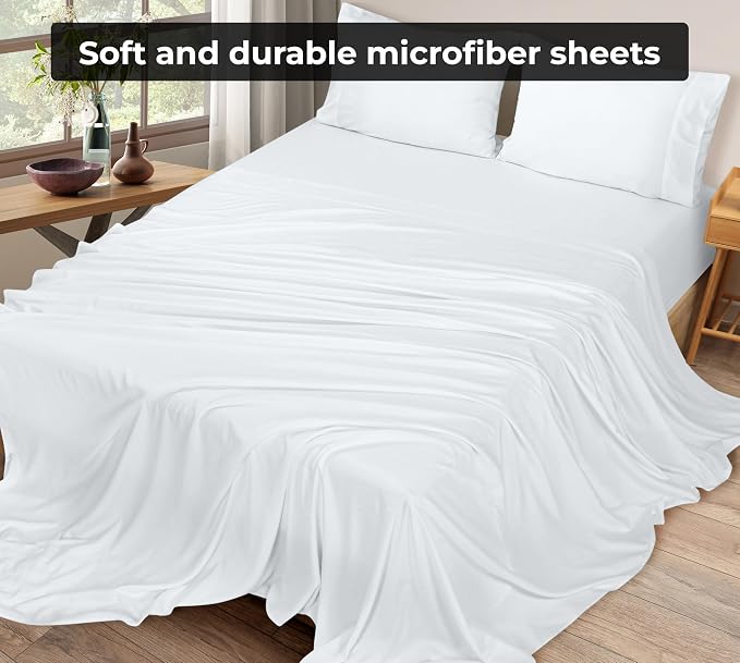 Royale Linens Queen Flat Sheet - Image 4