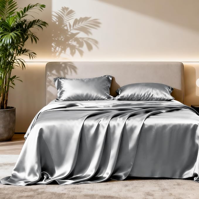 Love's cabin Satin King Sheet Sets by Lovescabin