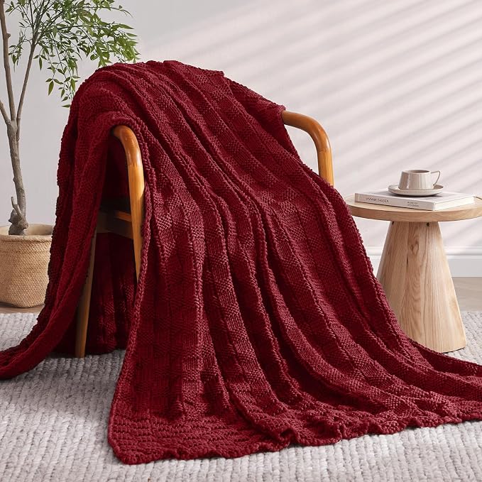 Knitted Weighted Blanket Kids, No Beads Heavy Blanket 36” x 48'' 3lbs, - Image 2