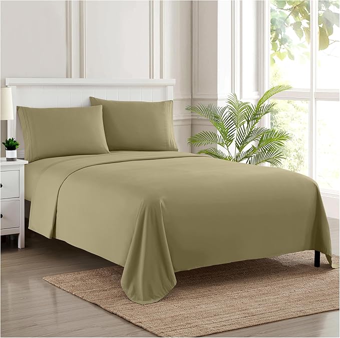Twin XL Sheets - Breathable Luxury Sheets - 1800 Supreme Collection Extra Soft by SweetHomeCollection