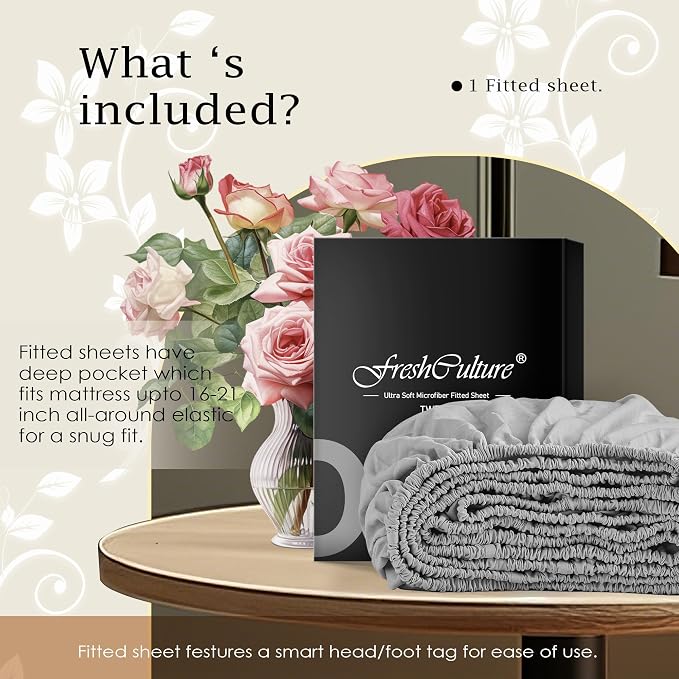 FreshCulture King Fitted Sheet Only – Premium Hotel-Quality Fitted Sheet - Image 5
